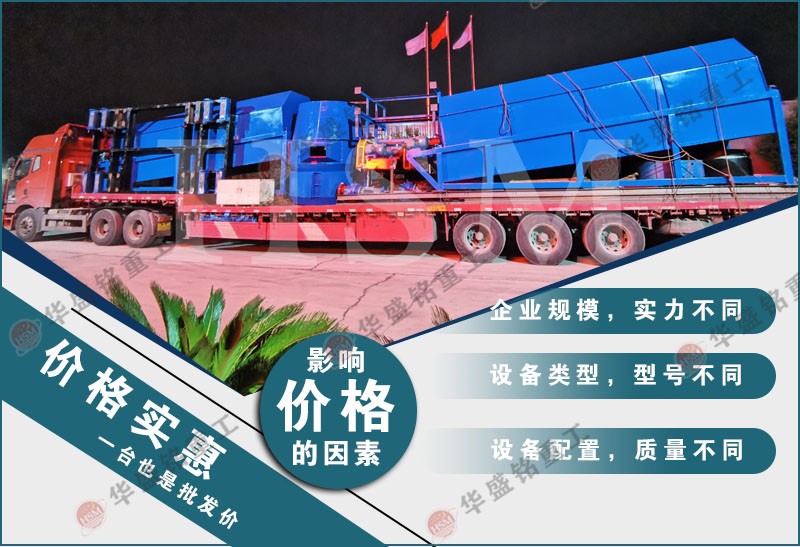 水洗滾筒篩沙機 產出均勻顆粒的華盛銘水洗滾筒篩沙機節省成本